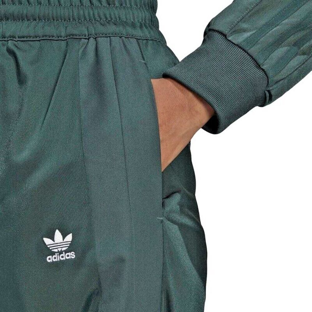Adidas women's Plus Size Wide-Leg Pant Lace up Drawstring- Mineral Dark Green 1X - Picture 4 of 11